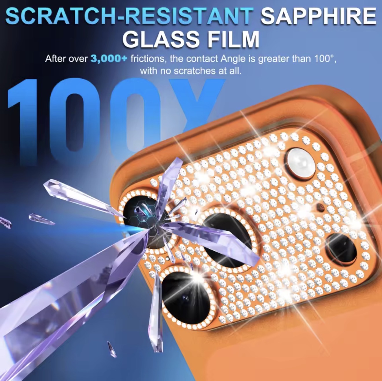 Full Diamond Camera Lens Protector
